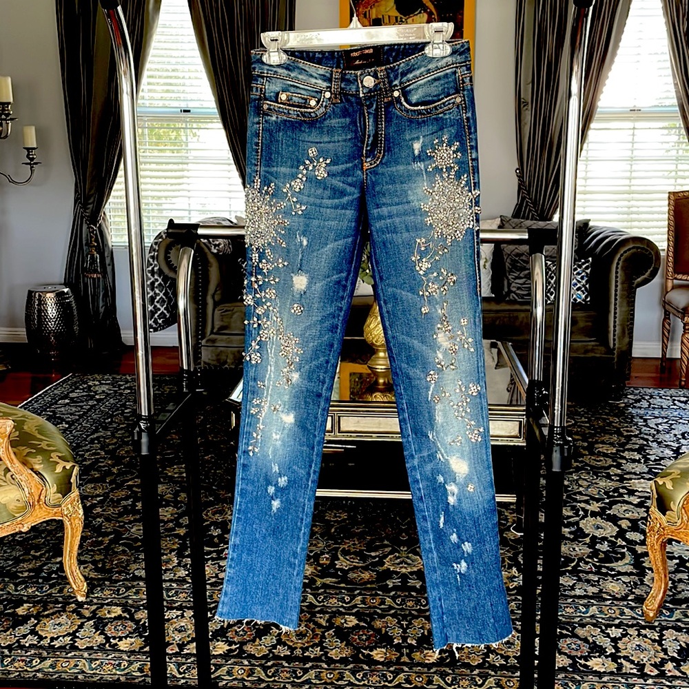 Roberto Cavalli jewels dazzled  Straight Leg Jeans
Size: XS | US2 - Picture 3 of 11